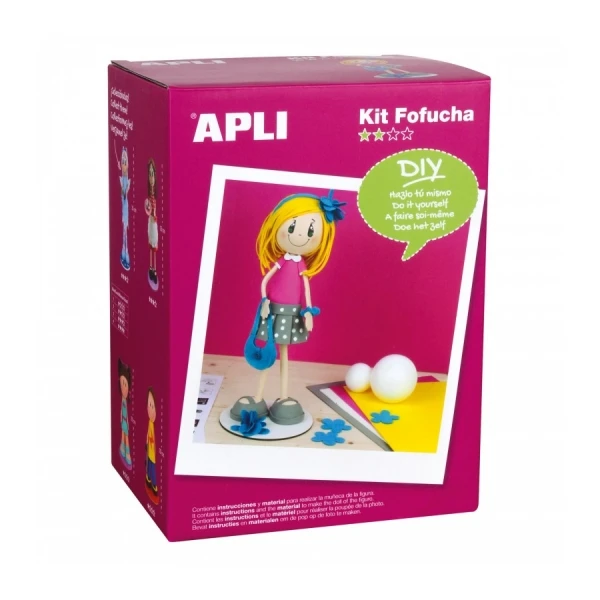 Thumbnail-Apli Kit de Manualidades Fofucha Eva – Tudo Incluído – Instruções Visuais – Nível Médio