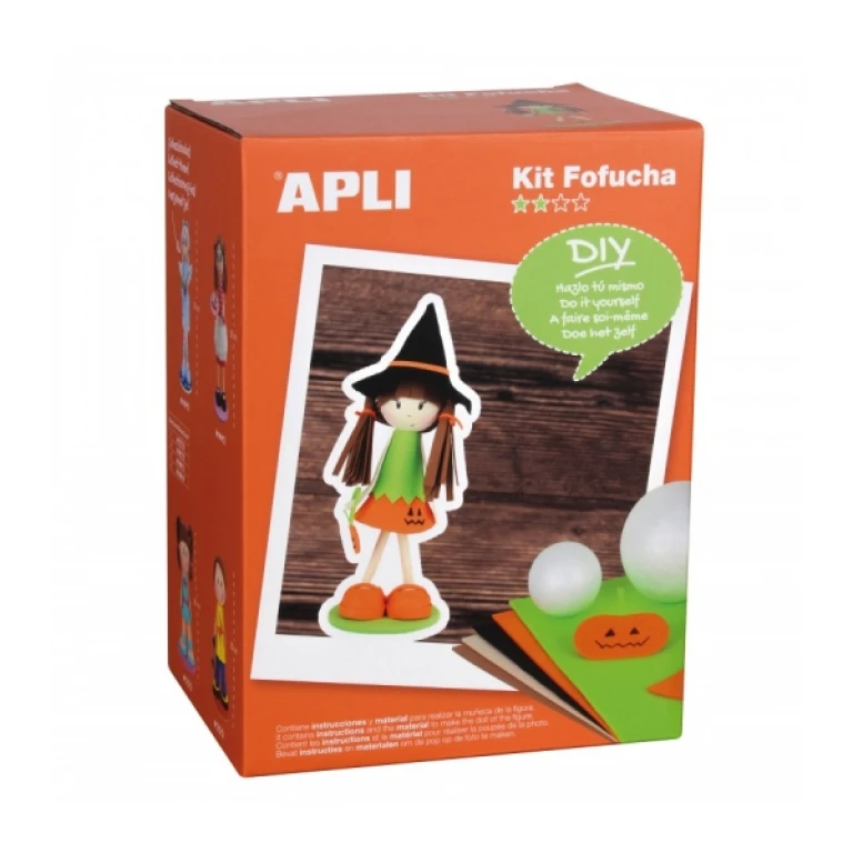 Thumbnail-Apli Kit de Manualidades Abóbora Fofucha – Inclui Materiais e Padrões – Instruções Visuais – Nível Médio – Ideal para Atividades Guiadas