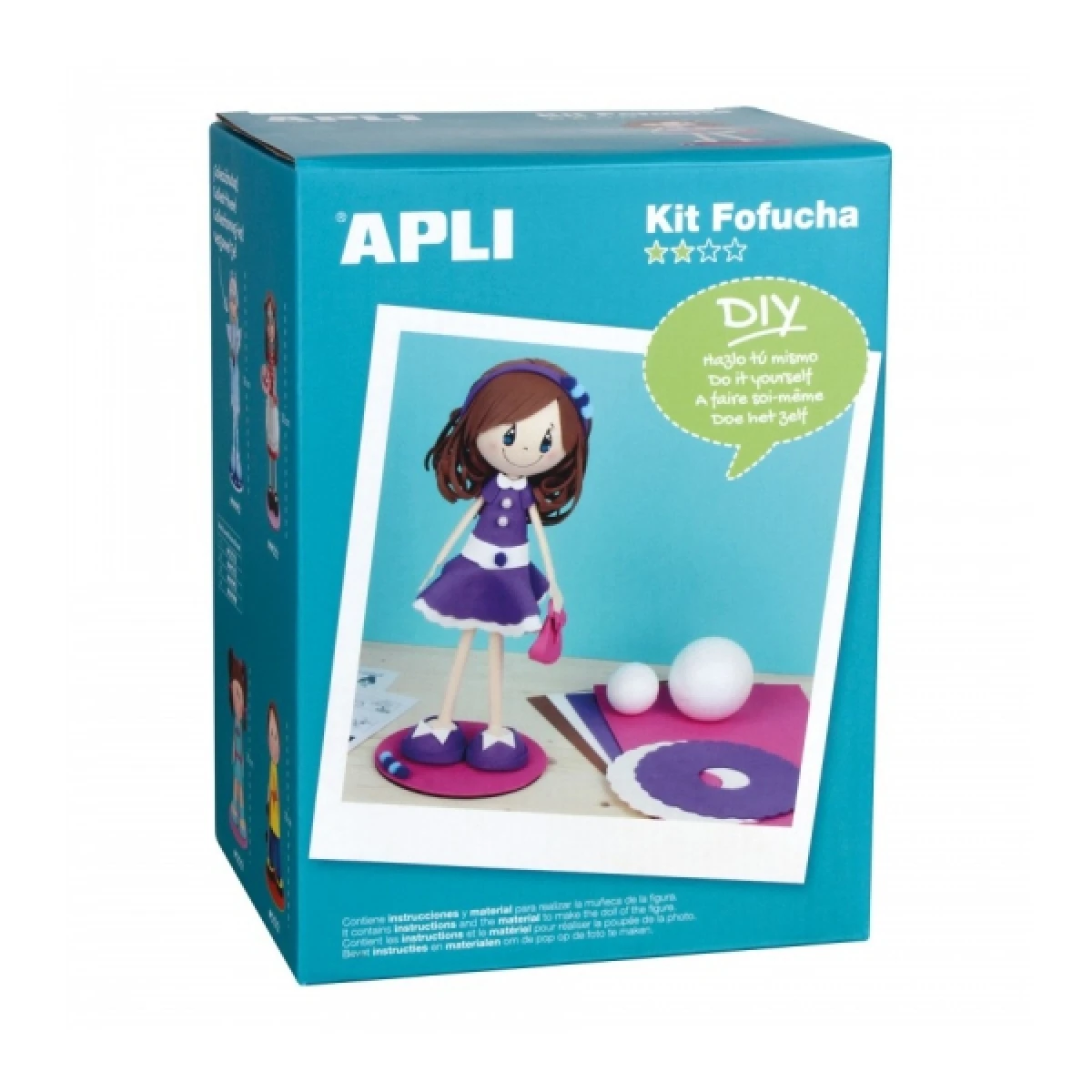 Thumbnail-Apli Kit de Manualidades Fofucha Alice – Todo Material Incluso – Padrões e Instruções Visuais – Nível Médio – Ideal para Atividades Guiadas