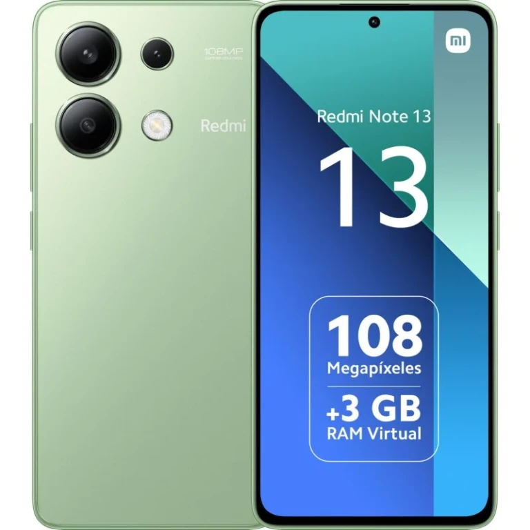 Thumbnail-Smartphone Xiaomi Redmi Note 13 Tela AMOLED 6,67″ – 6GB – 128GB – Câmera principal 108MP – Bateria 5000mAh – Suporta carregamento de 33W – Cor Verde