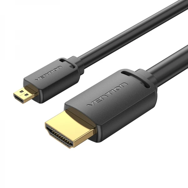 Thumbnail-Vention Cabo Micro HDMI Macho para HDMI Macho 2.0 4K – 3m – Cor Preto