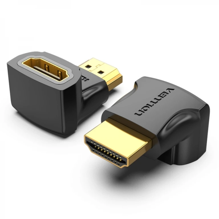 Thumbnail-Vention Adaptador HDMI Macho para HDMI Fêmea 90º 4K – Cor Preto