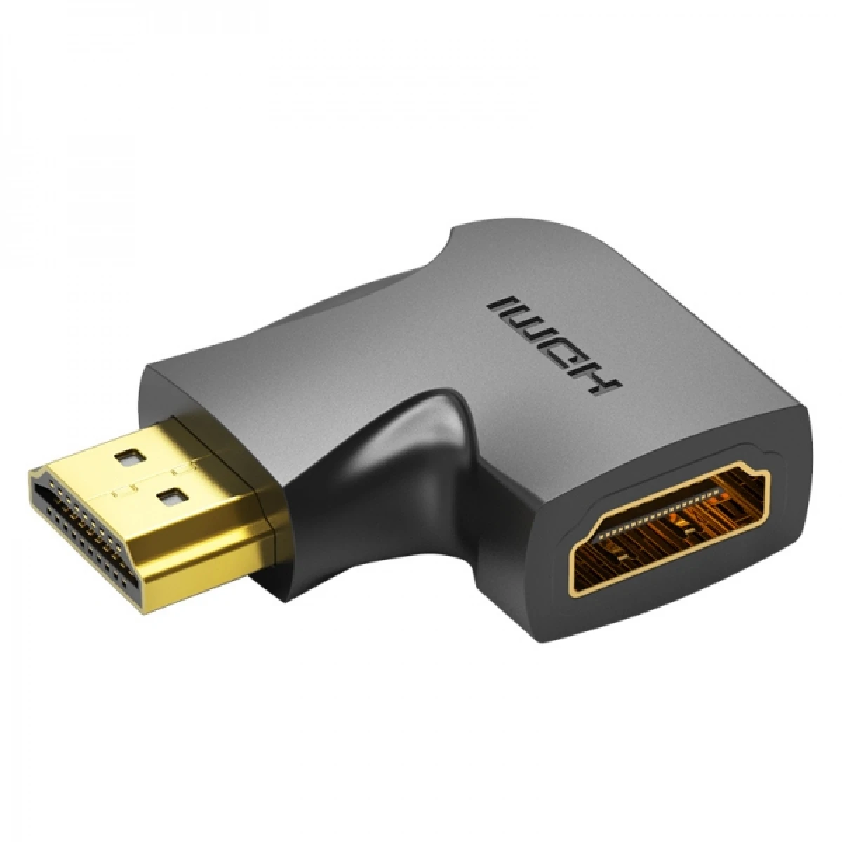 Thumbnail-Vention Adaptador HDMI Macho para HDMI Fêmea 4K 270º – Cor Preto