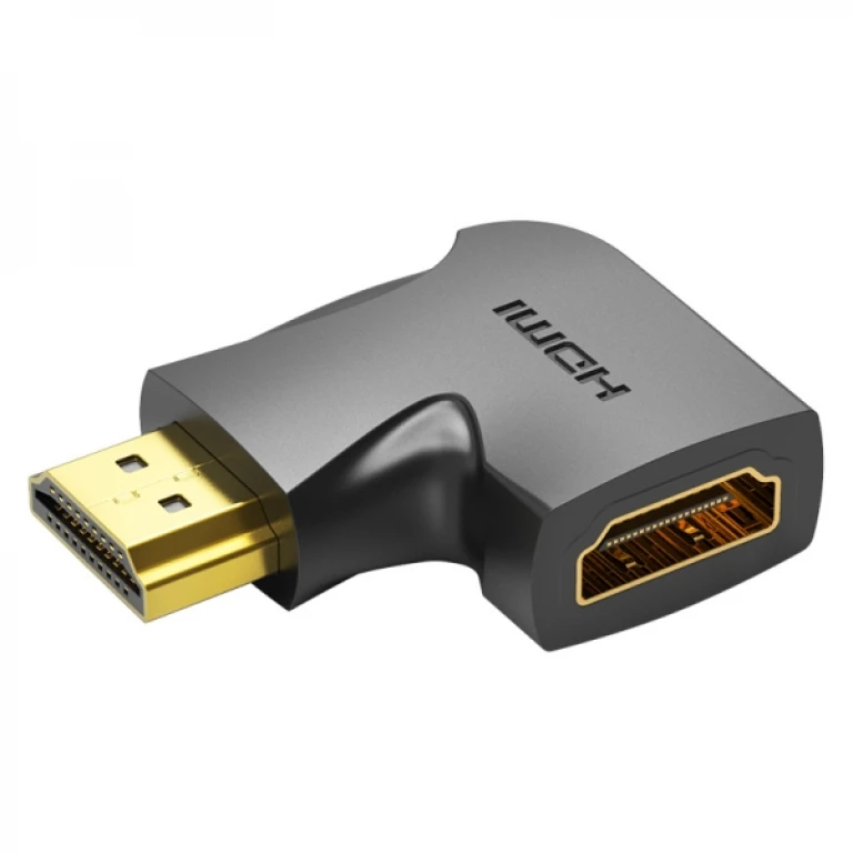 Thumbnail-Vention Adaptador HDMI Macho para HDMI Fêmea 4K 270º – Cor Preto