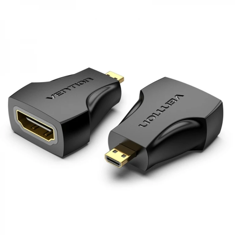 Thumbnail-Vention Adaptador Micro HDMI Macho para HDMI Fêmea – Cor Preto