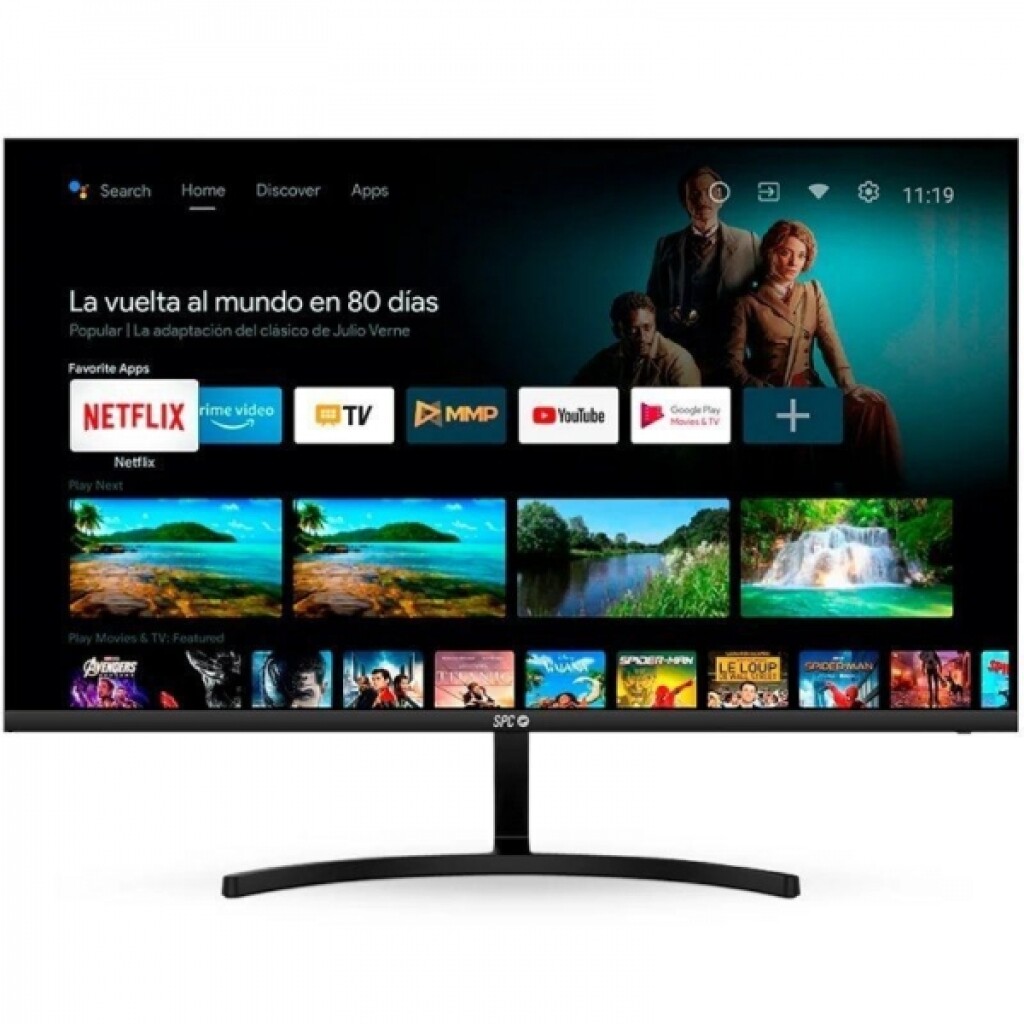 Thumbnail-SPC Smart Monitor 27″ VA FullHD 1080p WiFi, Bluetooth – Resposta 16ms – Controle remoto – Alto-falantes integrados – 16:9 – USB 2.0, HDMI 1.4 – VESA 100x100mm