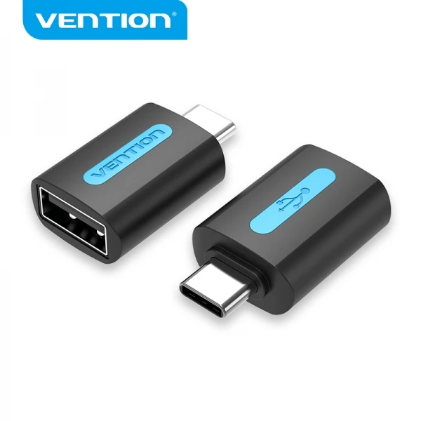 Thumbnail-Vention Adaptador USB-C Macho para USB 2.0 A Fêmea – Cor Preto