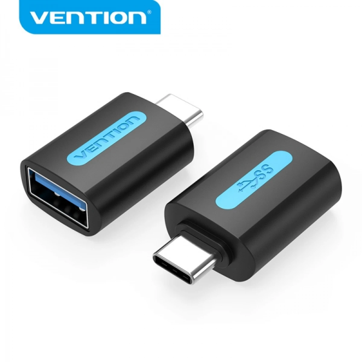 Thumbnail-Vention Adaptador USB-C Macho para USB 3.0 A Fêmea – Cor Preto