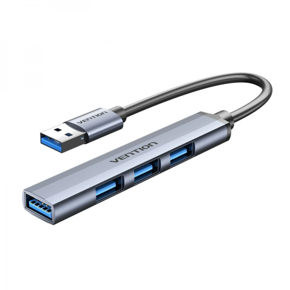 Thumbnail-Vention HUB 4 em 1 USB 3.0 a 4xUSB – 0,15m – Cor Cinza