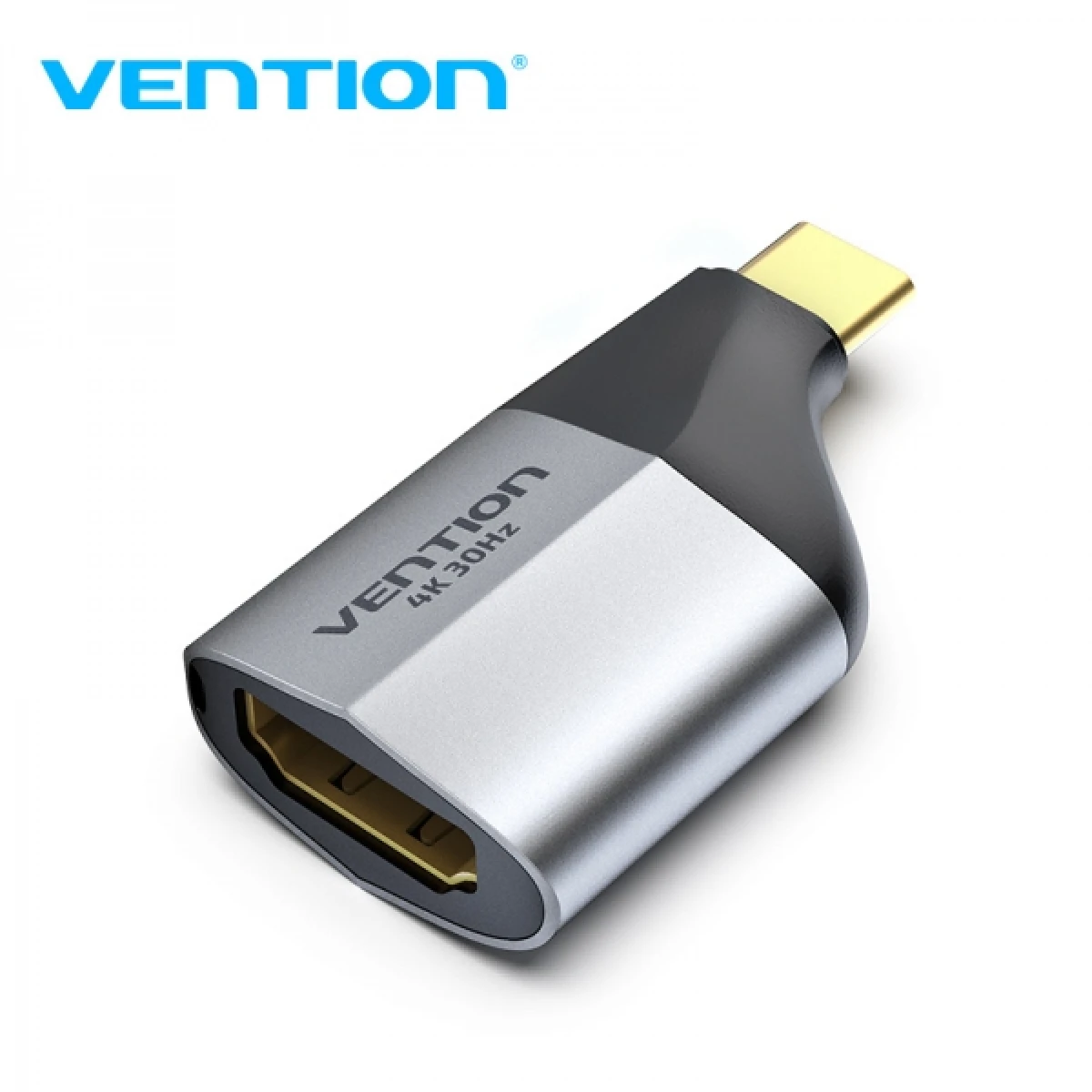 Thumbnail-Vention Adaptador USB-C Macho para HDMI 2.0 Fêmea 4K – Cinza Alumínio