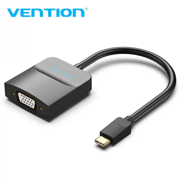 Thumbnail-Vention Adaptador USB-C Macho para VGA Fêmea – Cor Preto