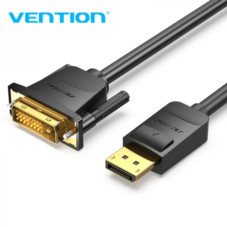 Thumbnail-Vention Conversor DisplayPort Macho para DVI Macho – 1,5m – Cor Preto