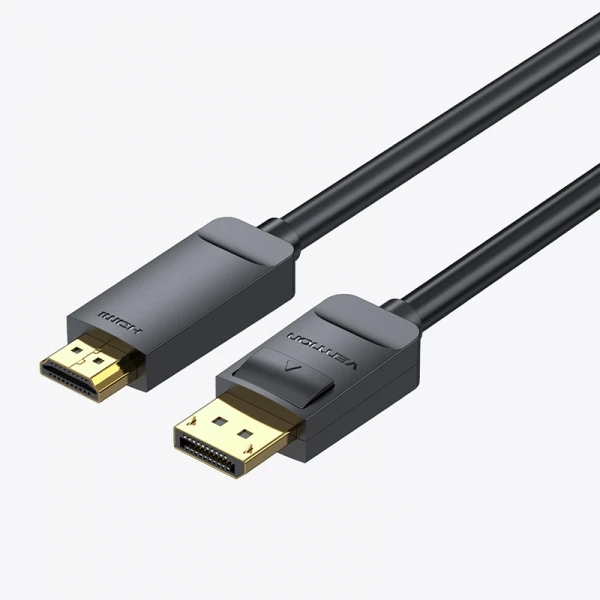 Thumbnail-Vention Conversor de Cabo DisplayPort Macho para HDMI Macho 4K – 1m – Cor Preto