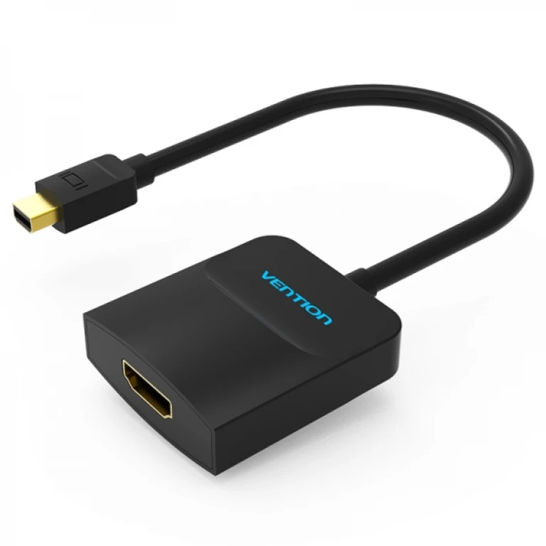 Thumbnail-Adaptador Vention Mini Displayport Macho para HDMI Fêmea – 0,15m – Cor Preto