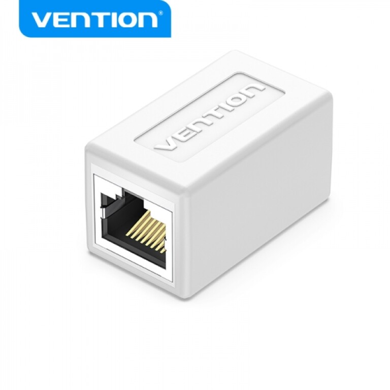 Thumbnail-Vention Adaptador Conector RJ45 Cat6 FTP Fêmea para Fêmea – Cor Branco