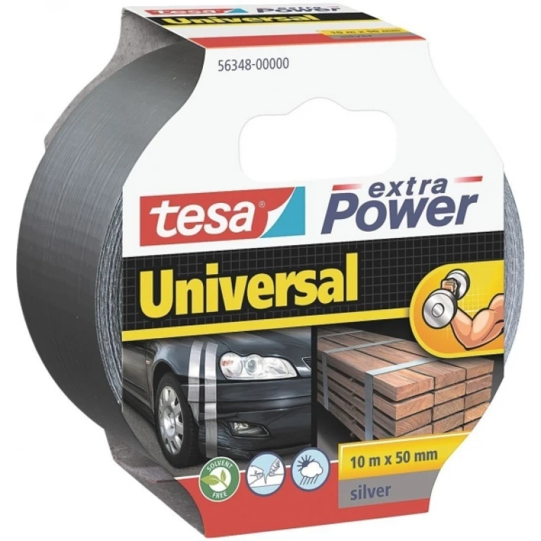 Thumbnail-Fita adesiva multiuso universal Tesa Extra Power 50mm x 10 metros – Forte poder de aderência – Quebra facilmente com a mão – Resistente às intempéries – Cor cinza