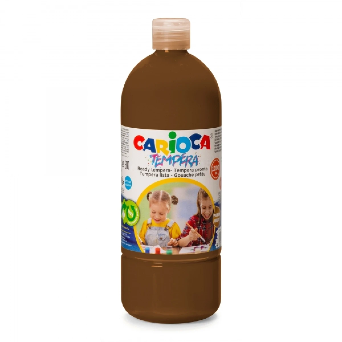 Thumbnail-Garrafa Tempera Carioca 1000ml – Cores Superlaváveis – Fácil de Misturar – Aplicável em Materiais Porosos – Alta Opacidade – Cor Marrom