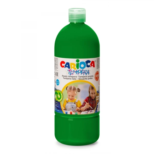 Thumbnail-Garrafa Tempera Carioca – 1000ml – Cores Superlaváveis – Fácil de Misturar – Aplicável em Materiais Porosos – Alta Opacidade – Cor Verde