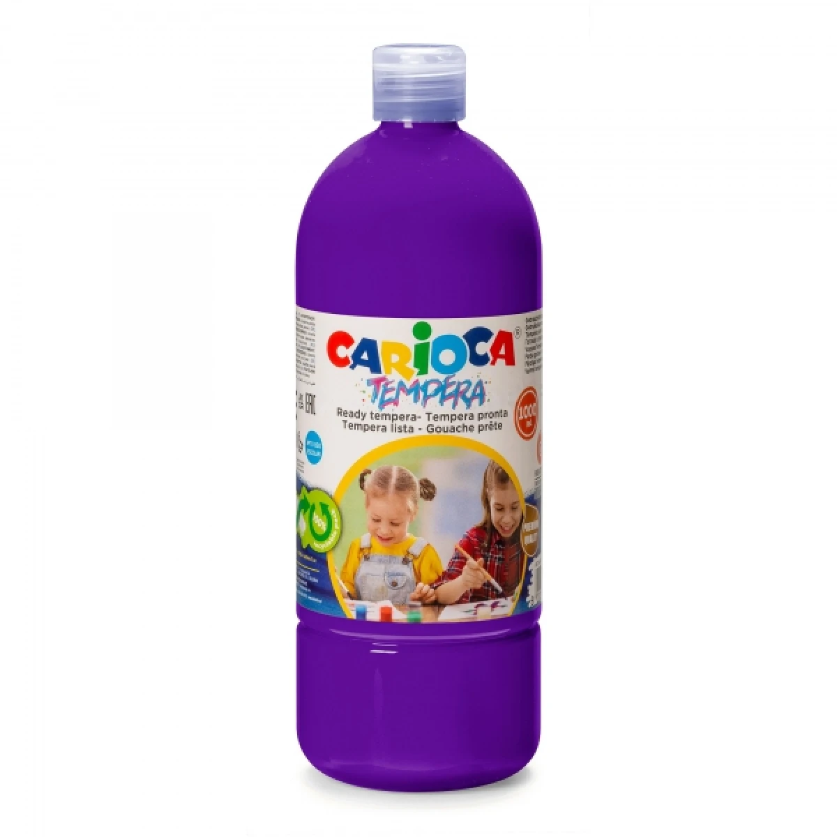 Thumbnail-Garrafa Tempera Carioca – 1000ml – Cores Superlaváveis – Fácil de Misturar – Aplicável em Materiais Porosos – Alta Opacidade – Cor Roxa