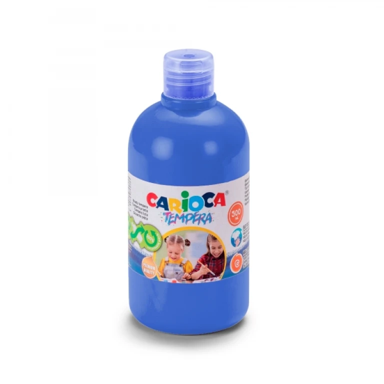 Thumbnail-Garrafa Tempera Carioca – 500ml – Cores Superlaváveis – Fácil de Misturar – Aplicável em Materiais Porosos – Alta Opacidade – Cor Azul