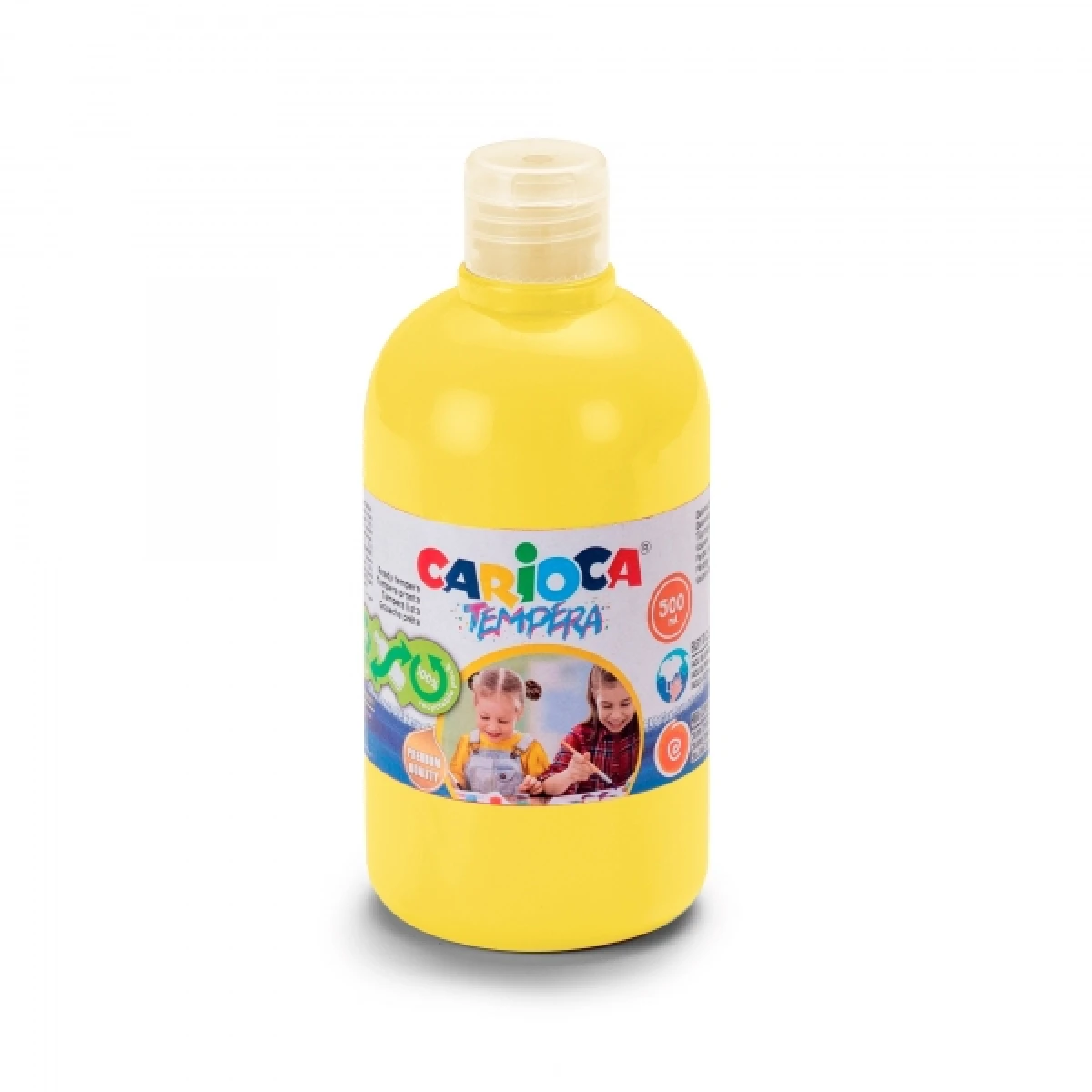 Thumbnail-Garrafa Tempera Carioca 500ml – Cores Superlaváveis – Fácil de Misturar – Aplicável em Materiais Porosos – Alta Opacidade – Cor Amarela