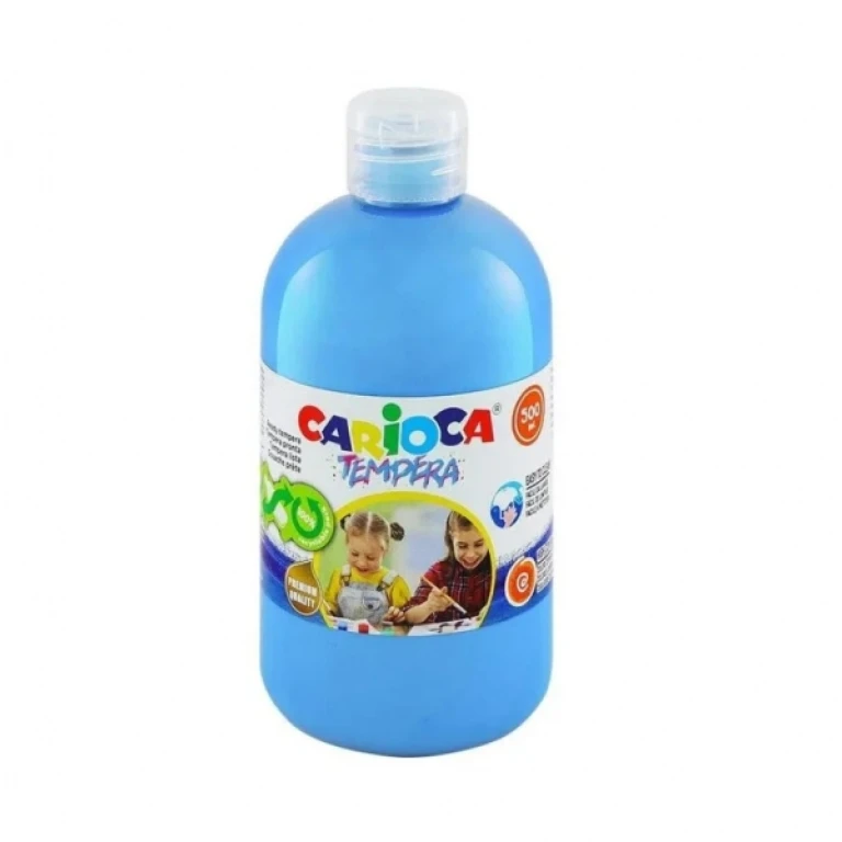 Thumbnail-Garrafa Tempera Carioca – 500ml – Cores Superlaváveis – Fácil de Misturar – Aplicável em Materiais Porosos – Alta Opacidade – Cor Azul