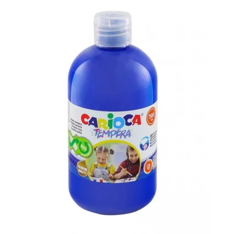 Thumbnail-Garrafa Tempera Carioca – 500ml – Cores Superlaváveis – Fácil de Misturar – Aplicável em Materiais Porosos – Alta Opacidade – Cor Azul