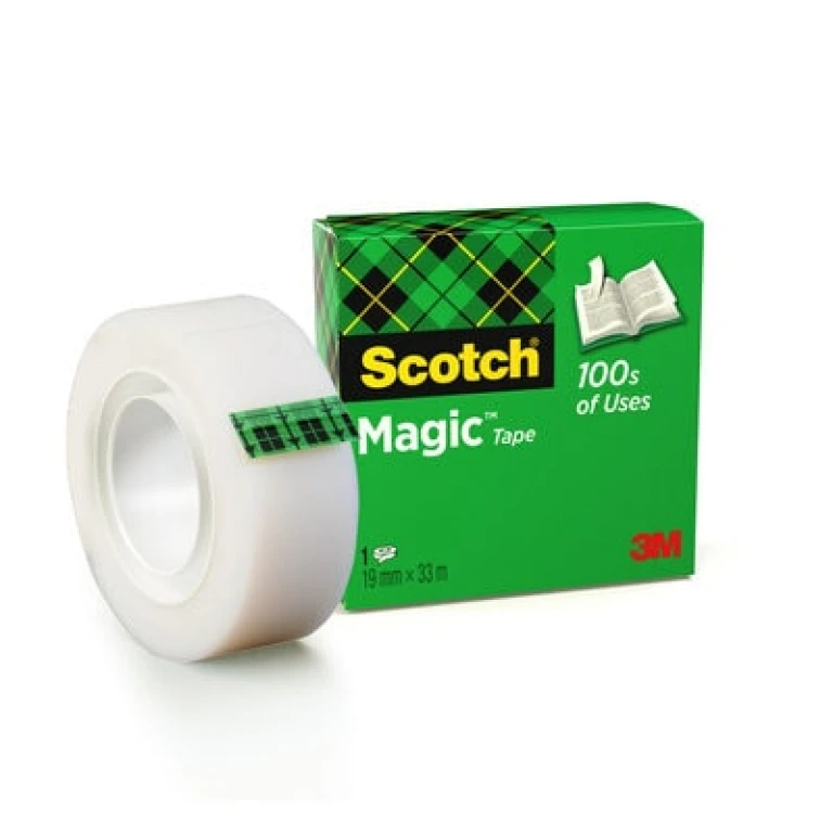 Thumbnail-Scotch Magic Tape Fita Adesiva Invisível 19mmx33m – Acabamento Fosco Invisível – Perfeita para Etiquetar – Fácil de Usar – 7100024666