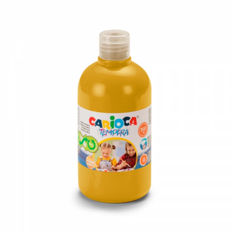 Thumbnail-Garrafa Tempera Carioca – 500ml – Cores Superlaváveis – Fácil de Misturar – Aplicável em Materiais Porosos – Alta Opacidade – Cor Dourada