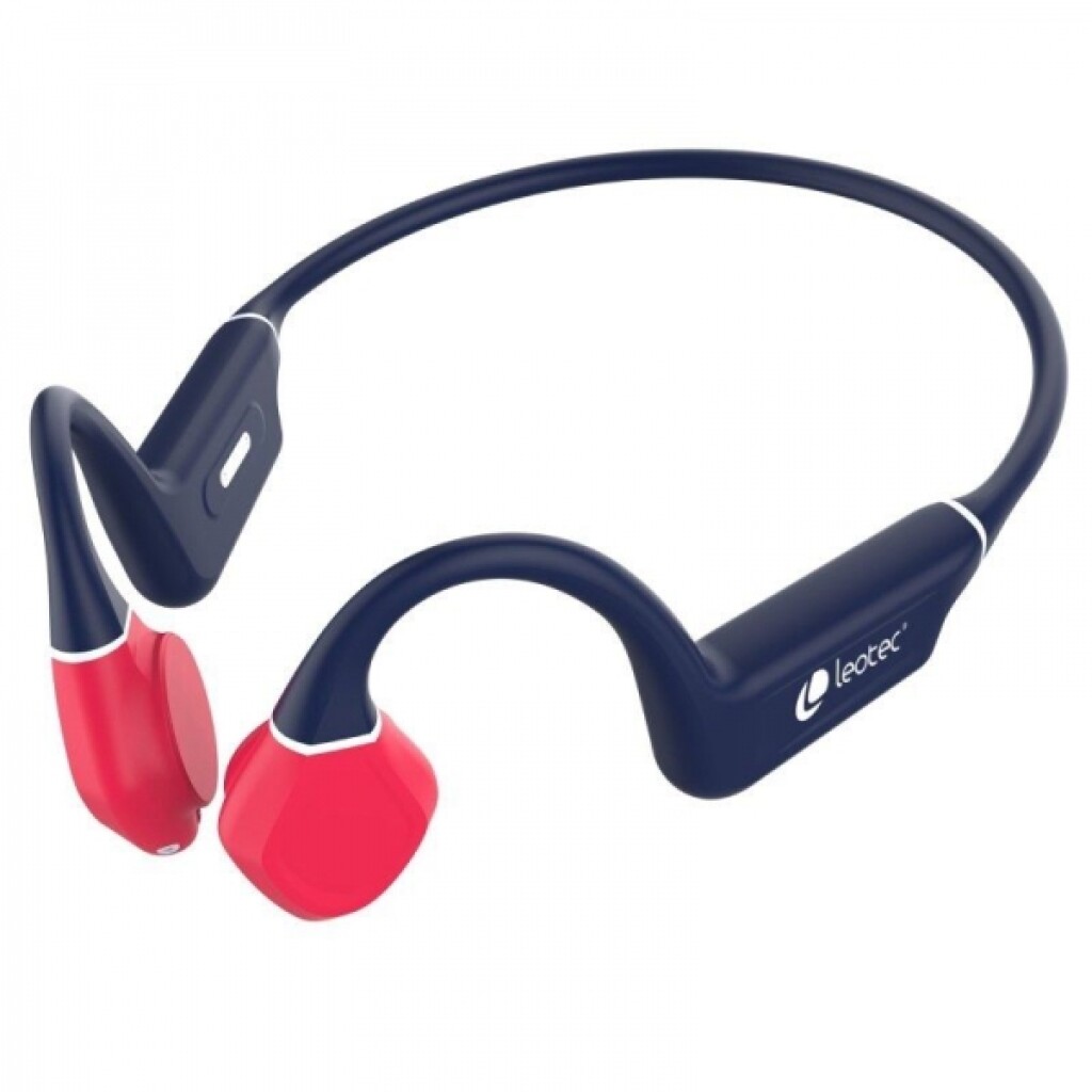 Thumbnail-Leotec Kuri Sports Driving Headphones Osea Bluetooth 5.4 – Autonomia até 12h – Bateria 180mAh – Resistência IPX5 – Cor Azul/Vermelho