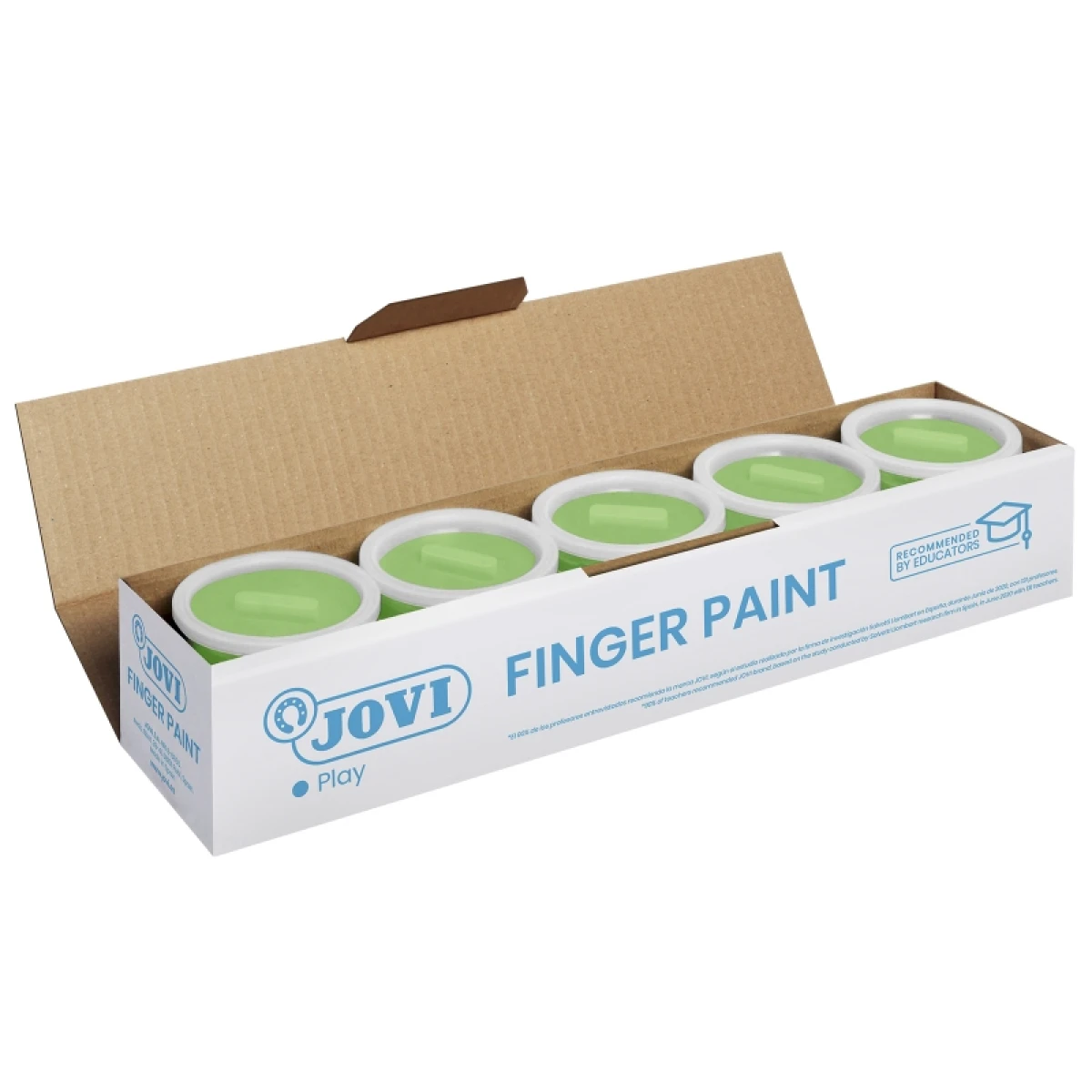 Thumbnail-Frasco Jovi Finger Paint – 125ml – Cores misturáveis – Textura gelatinosa – Lavável – Sem glúten ou alérgenos – Não tóxico – Cor verde