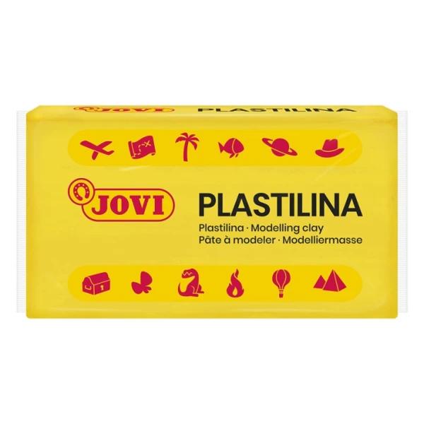 Thumbnail-Jovi Caixa de 30 Pastilhas de Plasticina 50gr – Pasta Modeladora Vegetal – Não Seca – Sem Glúten – Inofensivo – Fácil de Moldar – Ideal para Figuras de Volume – Cor Amarela