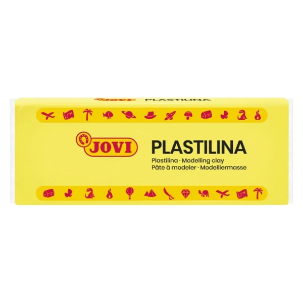 Thumbnail-Jovi Caixa de 15 Pastilhas de Plasticina 150gr – 100% Vegetal – Muito Moldável – Não Seca – Sem Glúten – Inócuo e Não Tóxico – Ideal para Figuras de Volume – Cor Amarela