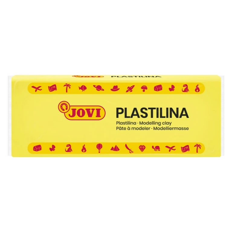 Thumbnail-Jovi Caixa de 15 Pastilhas de Plasticina 150gr – 100% Vegetal – Muito Moldável – Não Seca – Sem Glúten – Inócuo e Não Tóxico – Ideal para Figuras de Volume – Cor Amarela