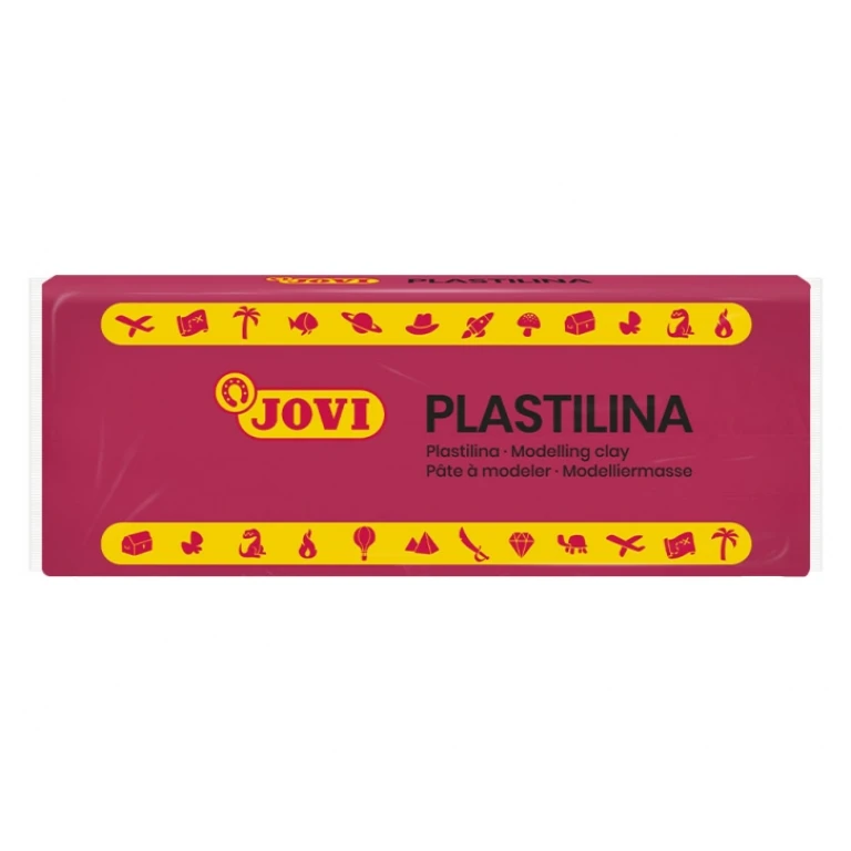 Thumbnail-Jovi Caixa de 15 Pastilhas de Plasticina 150gr – Pasta Vegetal – Não Seca – Sem Glúten – Inofensiva – Fácil de Moldar – Ideal para Figuras em Volume – Cor Rosa