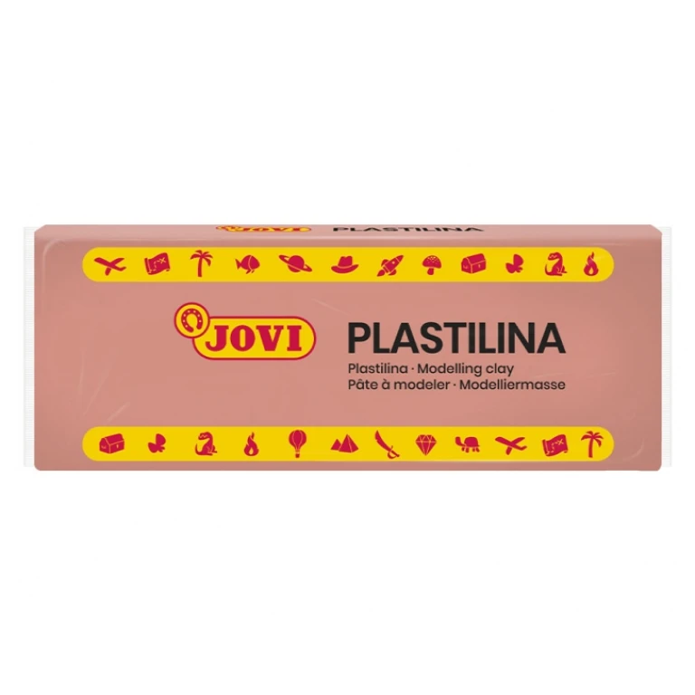 Thumbnail-Jovi Caixa de 15 Pastilhas de Plasticina 150gr – Pasta de Modelar Vegetal – Não Endurece – Sem Glúten – Seguro e Seguro – Cor Rosa