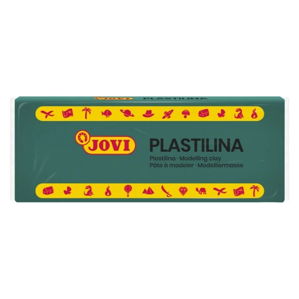 Thumbnail-Jovi Caixa de 15 Pastilhas de Plasticina 150gr – Pasta Vegetal – Não Seca – Sem Glúten – Inofensivo – Fácil de Moldar – Ideal para Figuras Volumosas – Cor Verde