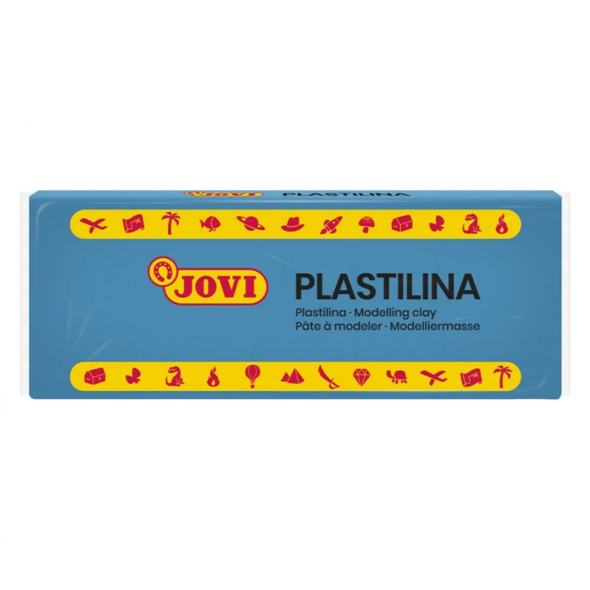 Thumbnail-Jovi Caixa de 15 Pastilhas de Plasticina 150gr – Muito moldável – Não seca – Livre de alérgenos – Ideal para figuras volumosas – Cor azul