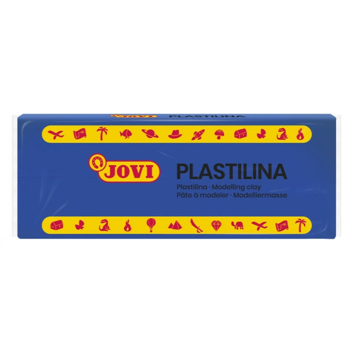 Thumbnail-Jovi Caixa de 15 Pastilhas de Plasticina 150gr – Misturável – Não Seca – Fácil de Moldar – Cor Azul