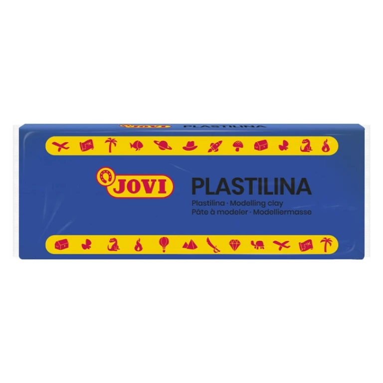 Thumbnail-Jovi Caixa de 15 Pastilhas de Plasticina 150gr – Misturável – Não Seca – Fácil de Moldar – Cor Azul