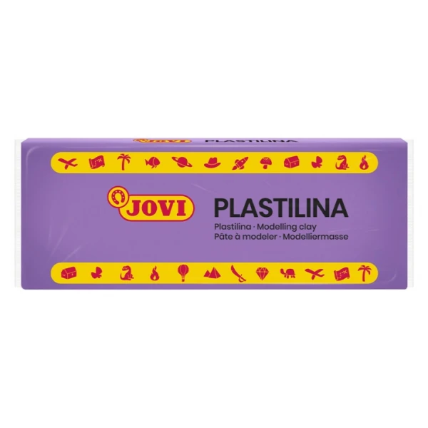 Thumbnail-Jovi Caixa de 15 Pastilhas de Plasticina 150gr – Pasta Modeladora Vegetal – Não Seca – Sem Glúten – Inofensivo – Fácil de Moldar – Ideal para Figuras de Volume – Cor Roxa