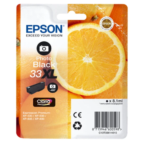 Thumbnail-Epson Oranges C13T33614010 tinteiro 1 unidade(s) Original Foto preto