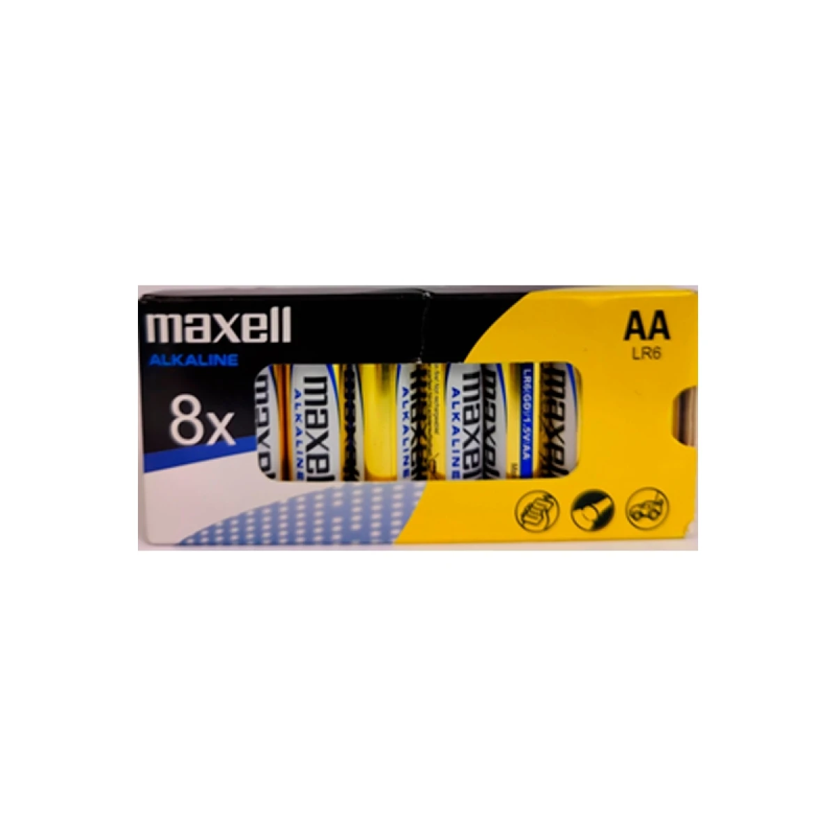 Thumbnail-Pacote Maxell de 8 pilhas alcalinas LR06 AA 1,5V