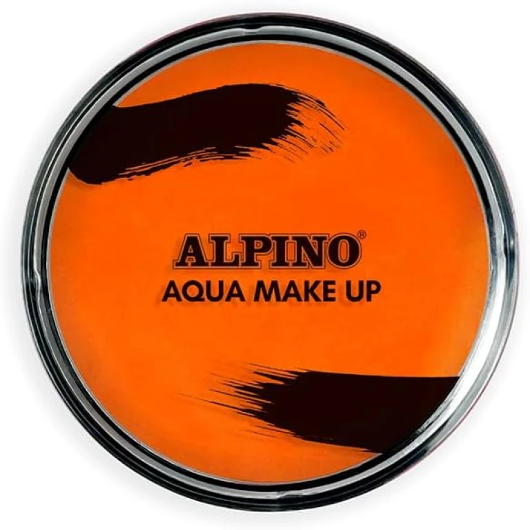 Thumbnail-Pó de maquiagem facial aquoso Alpino Aqua Make-up – Lava com água e sabão – Cor laranja