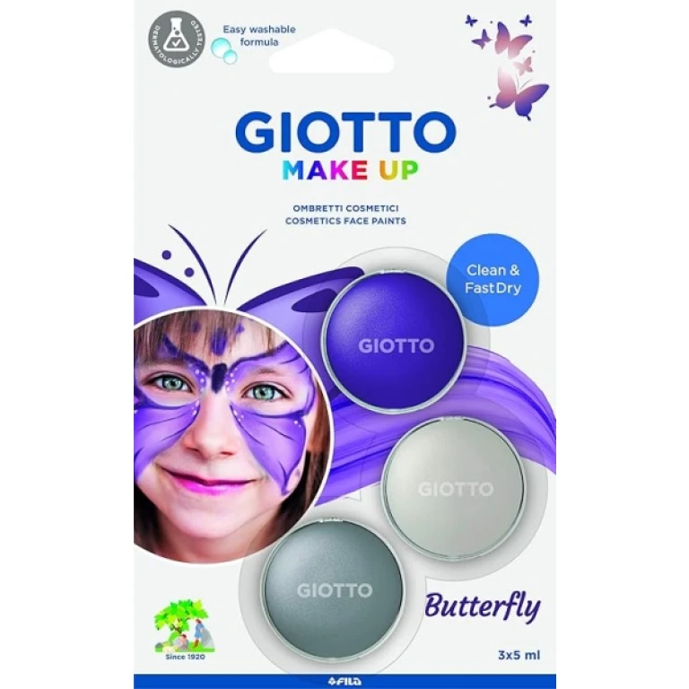 Thumbnail-Giotto Make Up Pacote Borboleta com 3 maquiagens faciais com tema Borboleta – Lava com Água – Testado Dermatologicamente – Cores Sortidas