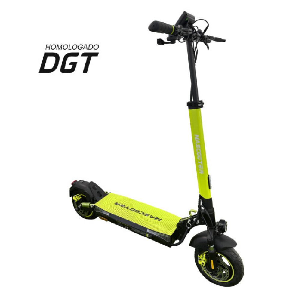 Thumbnail-Motor Scooter Elétrico Mascooter S4 600W – Homologado DGT – Autonomia até 25km – Carga Máxima 120kg – Rodas 10″ – Cor Preto/Amarelo