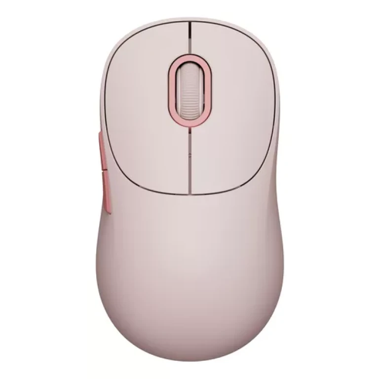 Thumbnail-Xiaomi Wireless Mouse 3 Mouse sem fio com adaptador de 2,4 GHz e Bluetooth 1200 dpi – 5 botões – uso com a mão direita – cor rosa