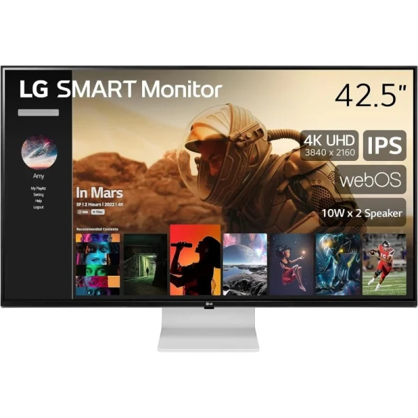 Thumbnail-LG Smart Monitor 42,5″ LED IPS UHD 4K HDR 10 – WebOS, HDMI, USB-C – Alto-falantes – VESA 100×100