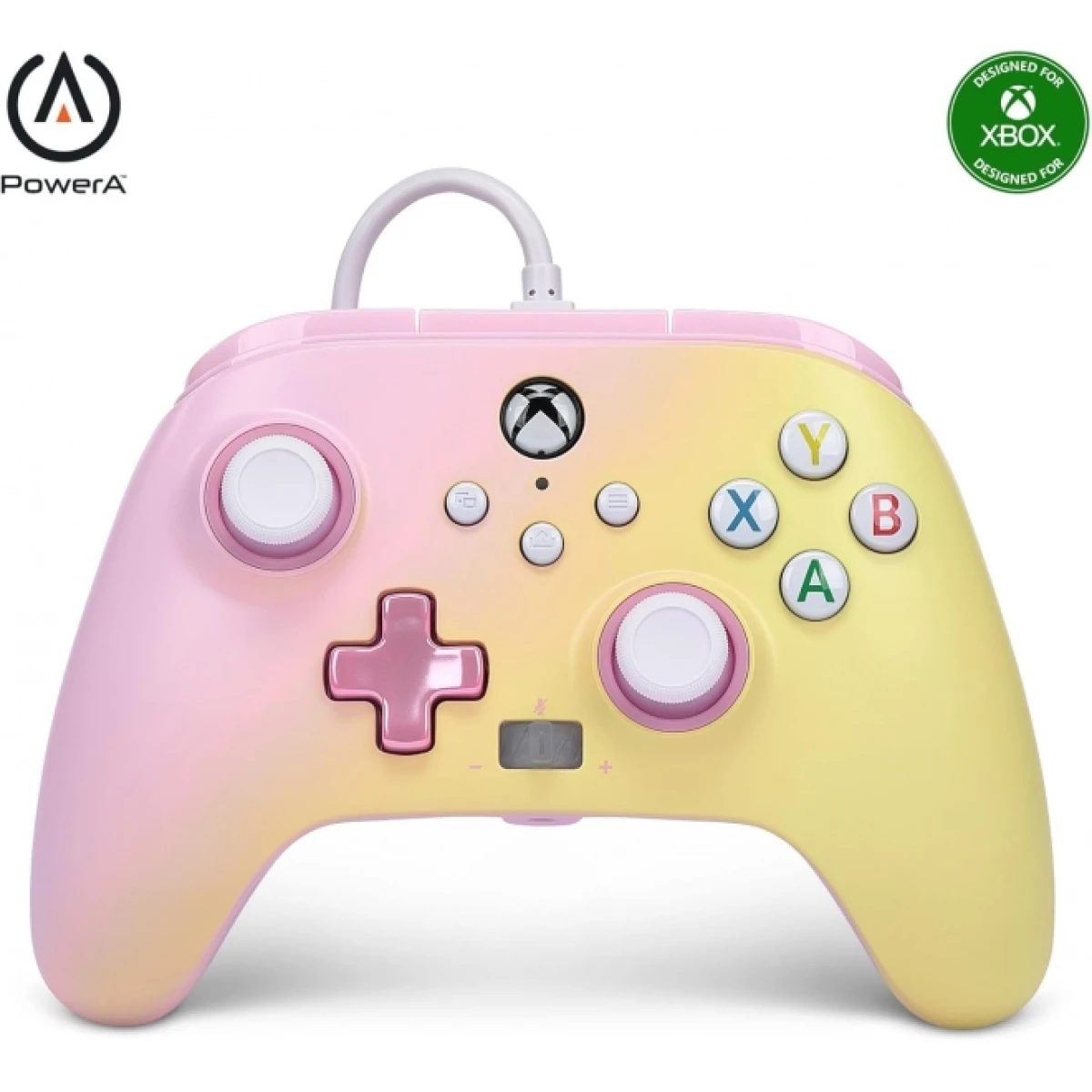 Thumbnail-Controlador PowerA com cabo aprimorado para Xbox Series X|S – Pink Lemonade