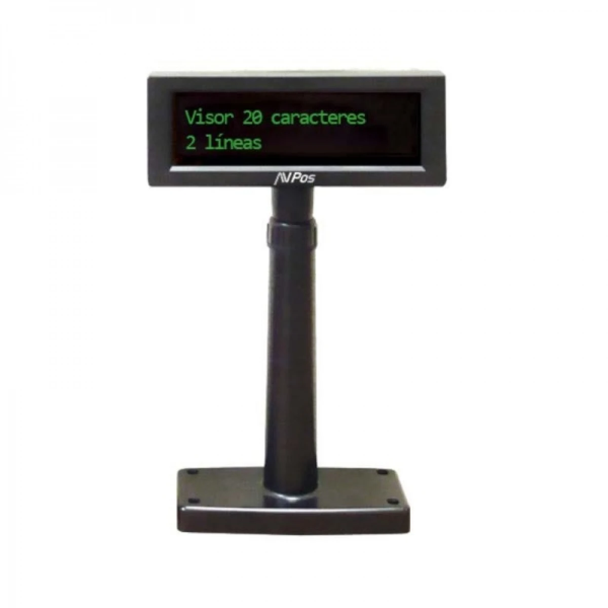 Thumbnail-AVPos Visor VFD220 – 2 Linhas de 20 Caracteres – Tela Verde – 267 Tipos de Caracteres Internacionais – USB – Cor Preta